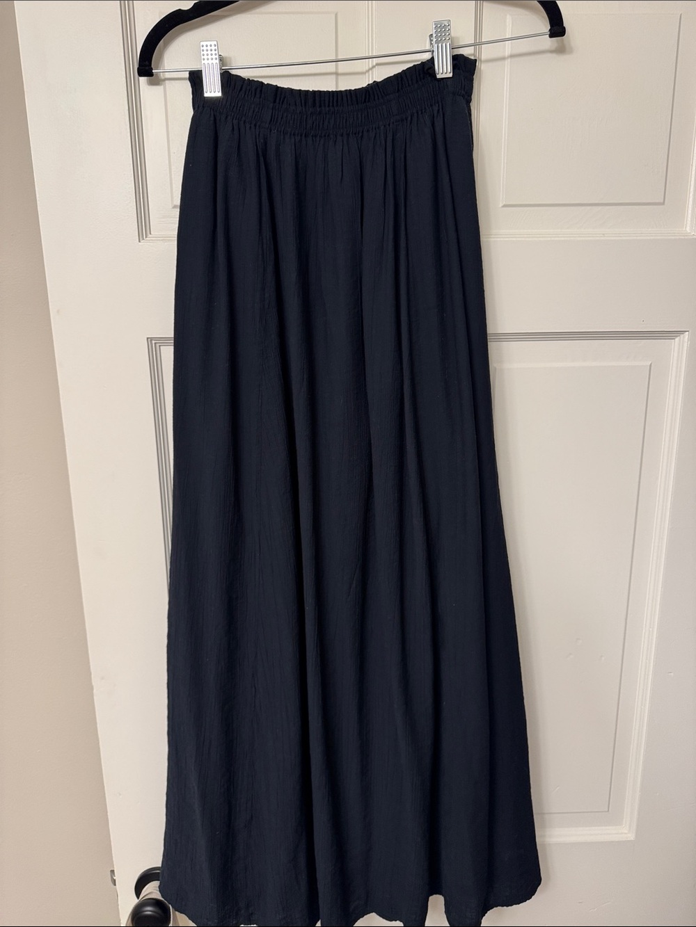 Abercrombie & Fitch Black Maxi Skirt with Elastic Waist
